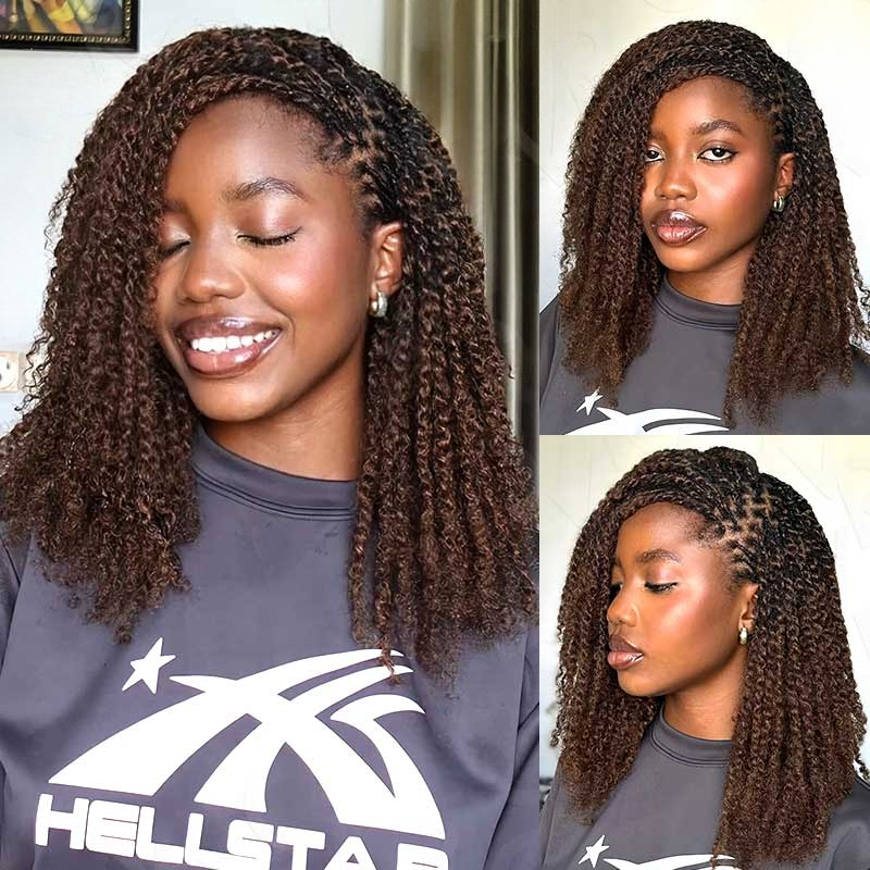 Photography Dark - Наращивание волос QVR Dark Brown Afro