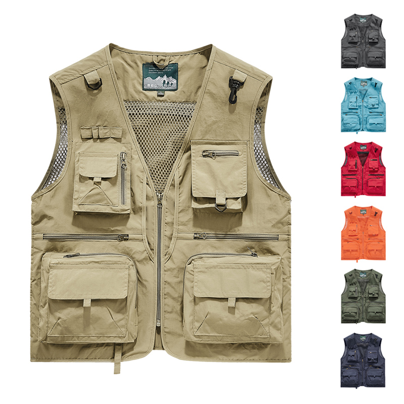 Photography Vest - Мужской жилет с множеством карманов для