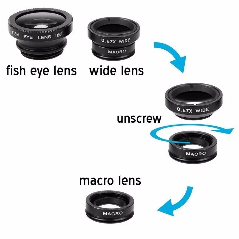 3-в-1 объектив для смартфона:  – обзор и цена Photography Zooming